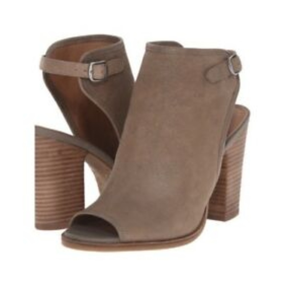 Lucky Brand Peep Toe Ankle Booties